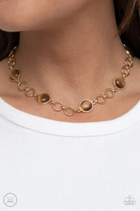 Paparazzi Dreamy Distractions - Brown Choker Necklace
