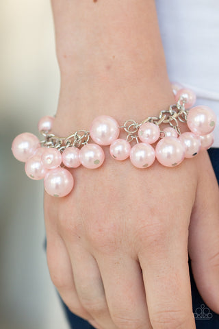 Paparazzi Girls in Pearls - Pink Bracelet