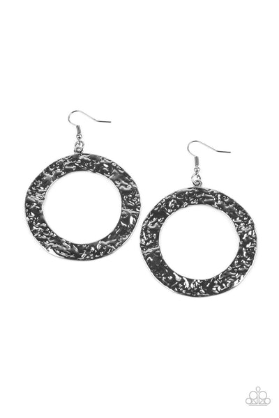 Paparazzi PRIMAL Meridian - Black Earrings