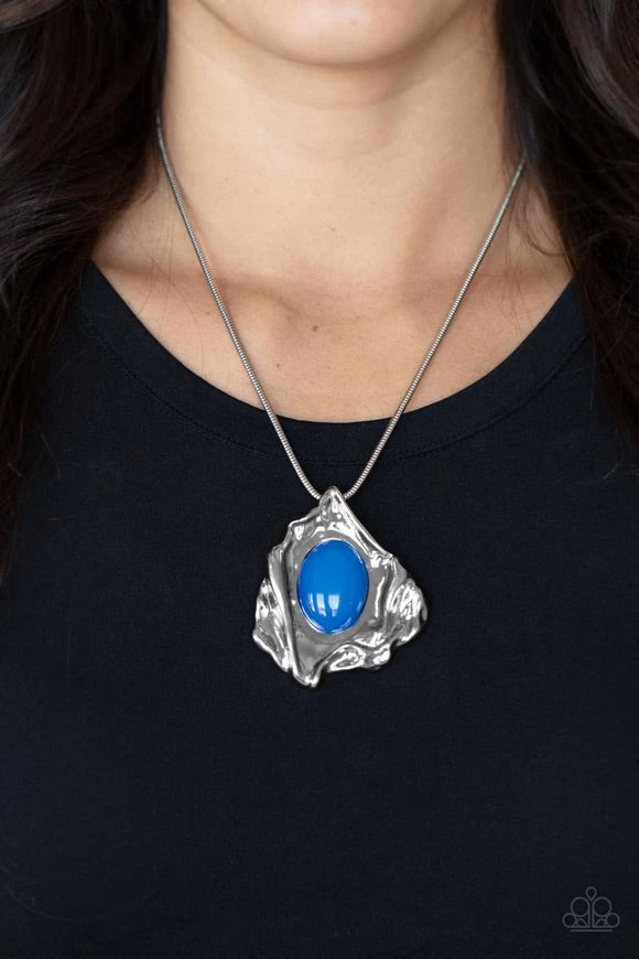 Paparazzi Amazon Amulet Blue Necklace