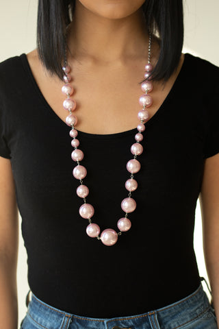 Paparazzi Pearl Prodigy - Pink Necklace