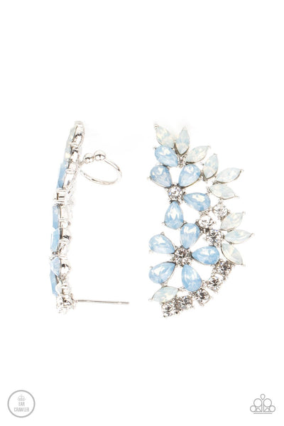 Paparazzi Garden Party Powerhouse Blue Ear crawlers earrings