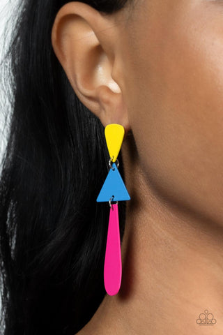 Paparazzi Retro Redux - Multi Earrings