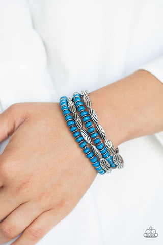 Paparazzi Wild Wonder - Blue Bracelet