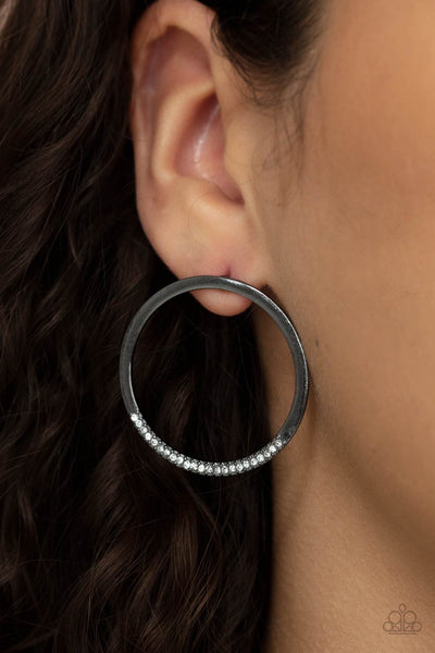 Paparazzi Spot On Opulence Black Earrings