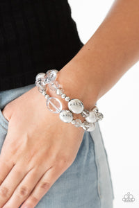 Paparazzi Downtown Dazzle - Silver Bracelet