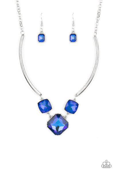 Paparazzi Divine Iridescence UV Blue Necklace