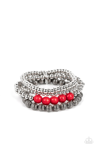 Paparazzi Wildland Wanderer - Red Bracelets