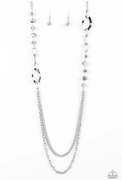 Paparazzi Modern Girl Glam Silver Necklace