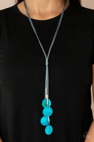 Paparazzi Tidal Tassels - Blue Necklace