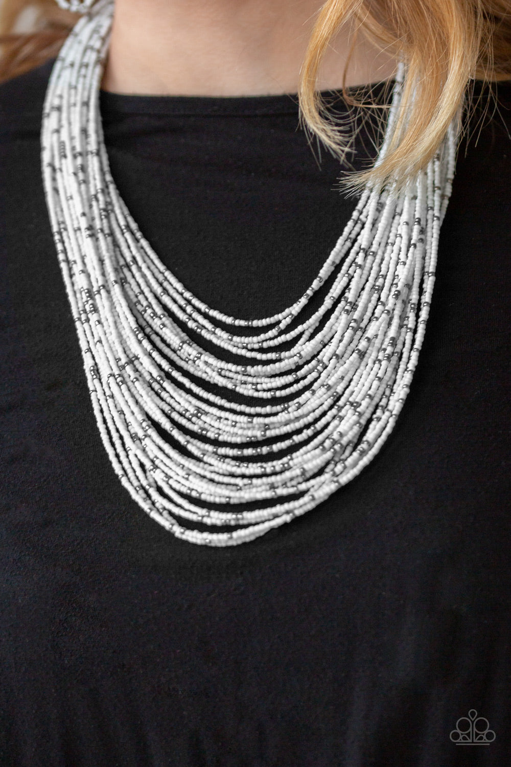 Paparazzi Rio Rainforest White Seed Bead Necklace