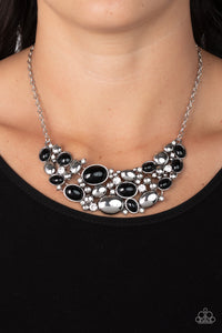 Paparazzi Contemporary Calamity - Black Necklace