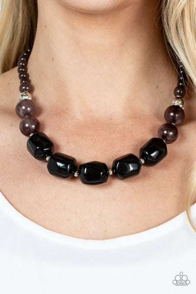 Paparazzi Ten Out of TENACIOUS - Black Necklace