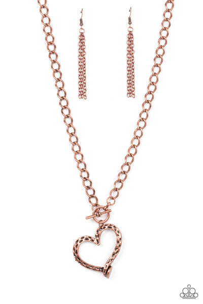 Reimagined Romance - Copper Heart Necklace