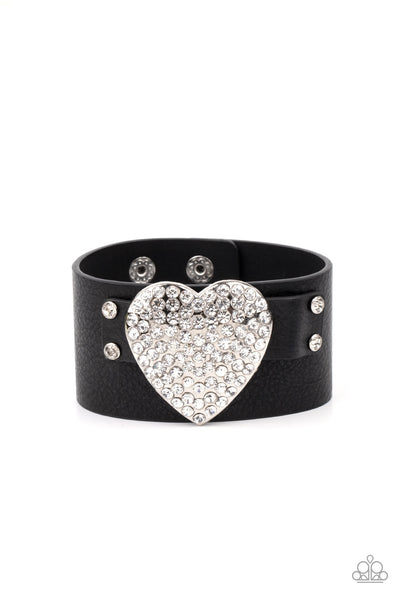 Paparazzi Flauntable Flirt - Black Bracelet