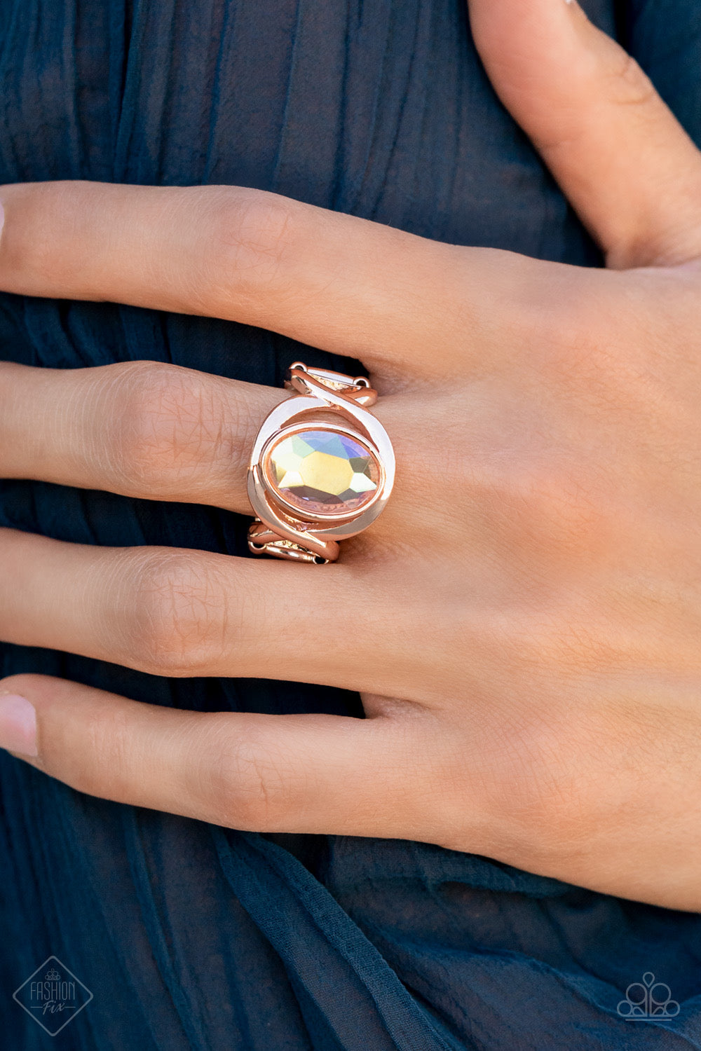 Paparazzi Mystical Treasure Rose Gold Fashion Fix Ring