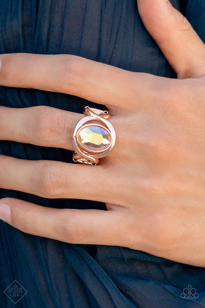 Paparazzi Mystical Treasure Rose Gold Fashion Fix Ring