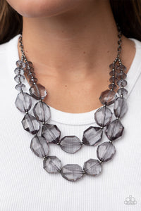 Paparazzi Icy Illumination Black Necklace