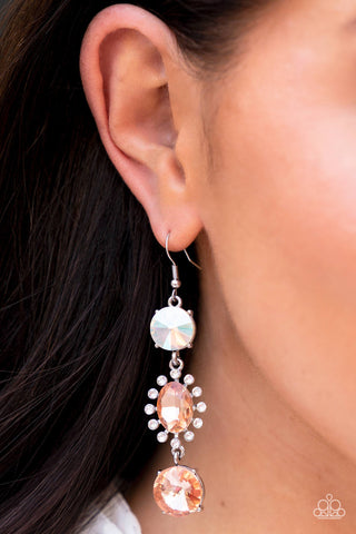 Paparazzi Magical Melodrama - Multi Iridescent Earrings