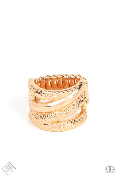 Paparazzi Contemporary Convergence Gold Ring