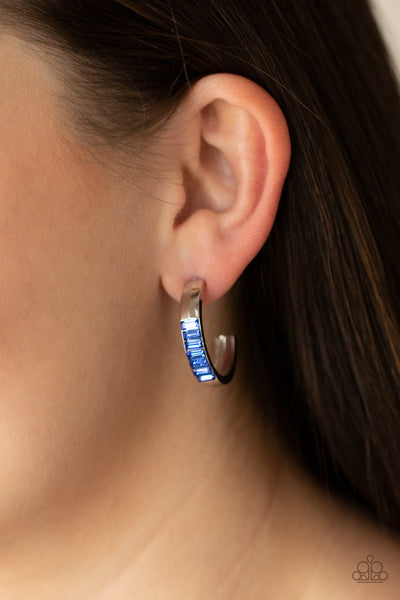 Paparazzi Bursting With Brilliance - Blue Earrings