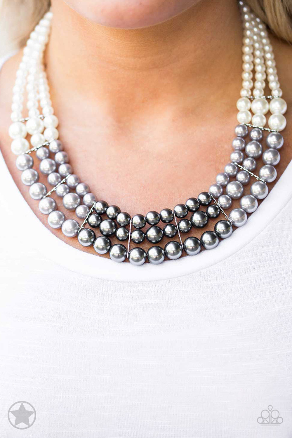 Paparazzi Lady In Waiting Blockbuster Multi Pearl Necklace