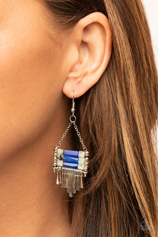 Paparazzi Riverbed Bounty - Blue Earrings