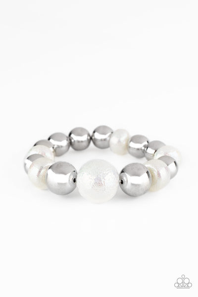 Paparazzi Starstruck Shimmer - White Bracelet