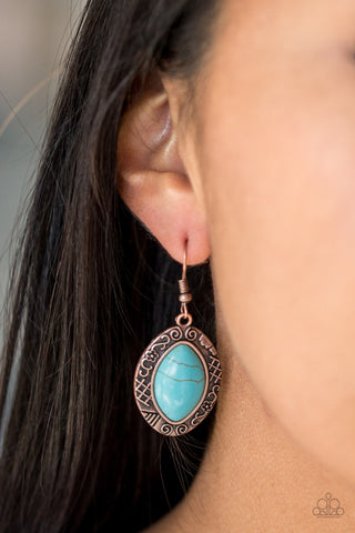 Paparazzi Aztec Horizons Copper Earrings