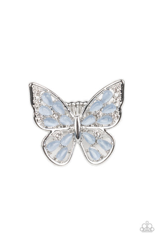 Paparazzi Flying Fashionista - Blue Butterfly Ring