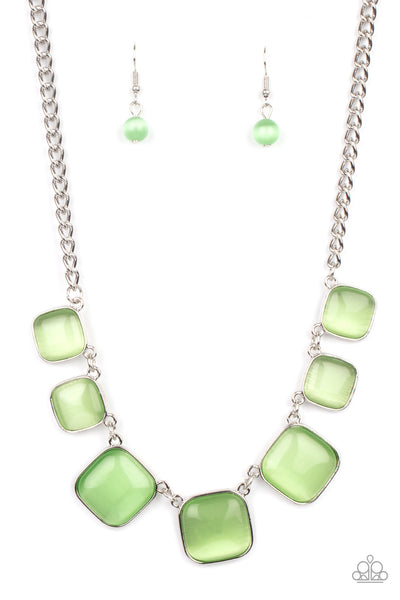 Paparazzi Aura Allure - Green Necklace