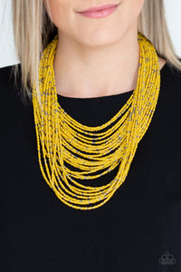 Paparazzi Rio Rainforest - Yellow Seed Bead Necklace