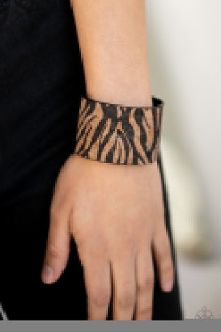 Paparazzi Zebra Zone - Black Bracelet