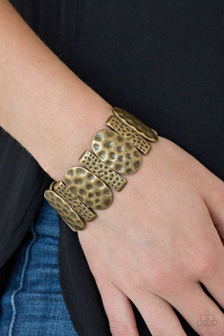 Paparazzi Cave Cache Brass Bracelet