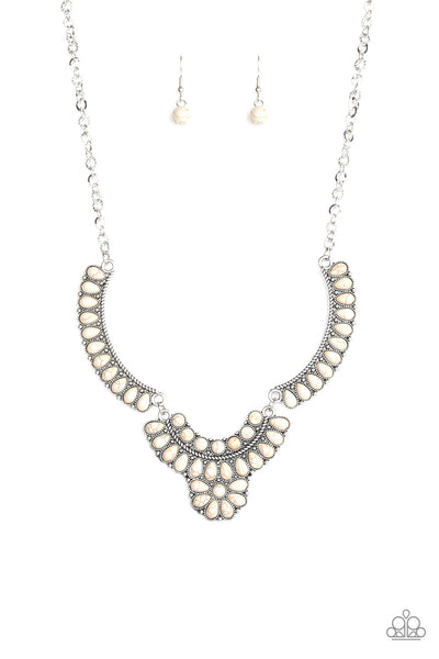 Paparazzi Omega Oasis - White Necklace