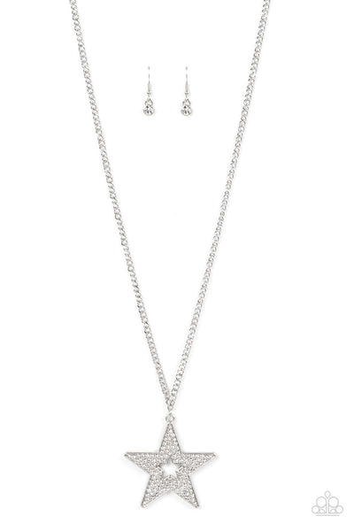 Paparazzi Superstar Stylist - White Star Necklace