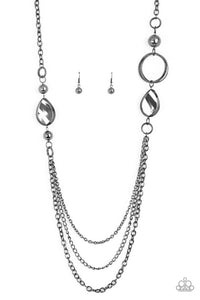 Paparazzi Rebels Have More Fun - Black Necklace