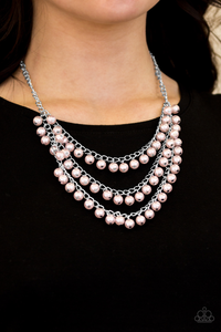 Paparazzi Chicly Classic - Pink Necklace