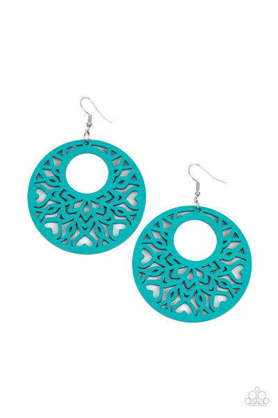 Paparazzi Tropical Reef  Blue Earrings