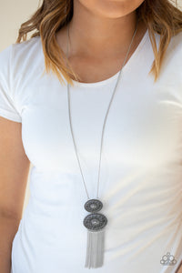 Paparazzi Sun Goddess - Silver  Necklace