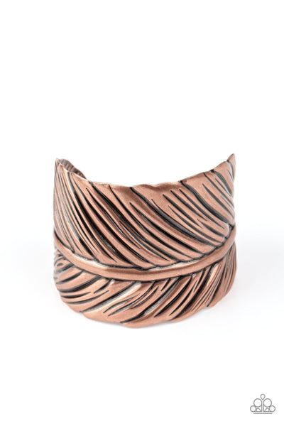 Paparazzi Where There’s a QUILL, There’s a Way Copper Cuff Bracelet