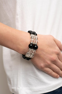 Paparazzi Timelessly Tea Party - Black Bracelet