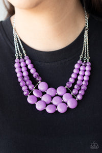 Paparazzi Flirtatiously Fruity - Purple Necklace