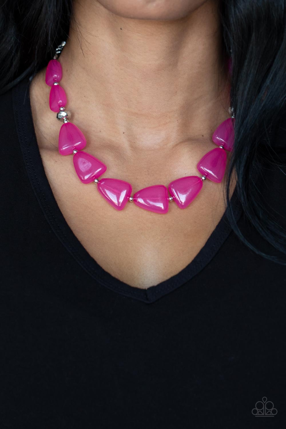 Paparazzi Tenaciously Tangy - Pink Necklace