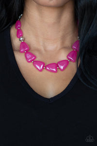 Paparazzi Tenaciously Tangy - Pink Necklace