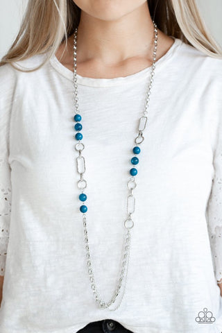 Paparazzi Cache Me Out Blue Necklace