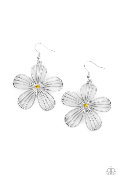 Paparazzi Meadow Musical Yellow Earrings