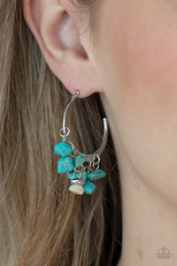 Paparazzi Gorgeously Grounding  Blue Earrings