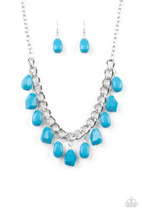 Paparazzi Take the Color Wheel Blue Necklace