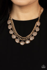 Paparazzi Pumped Up Posh - Gold Necklace